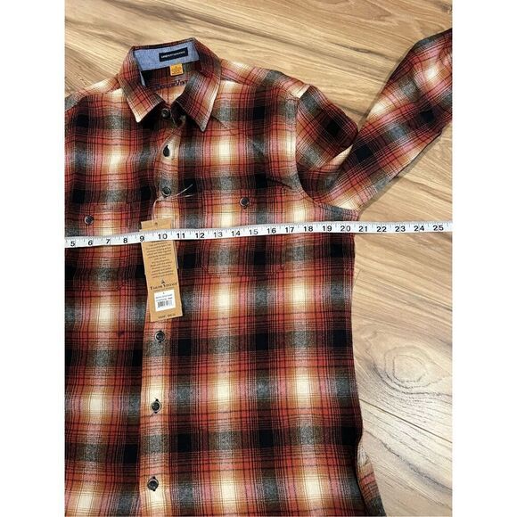 Tailor Vintage NWT Maple Lodge Plaid Long Sleeve Men’s Button Down Shirt sz S - Picture 7 of 8
